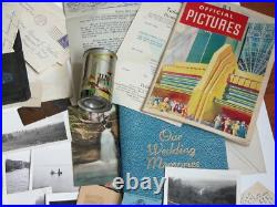 Vtg 30s Harold Moeller Bernice Larson Photos Ephemera Collection Love Letters OH