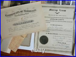 Vtg 30s Harold Moeller Bernice Larson Photos Ephemera Collection Love Letters OH