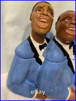 Vtg Clay Art 1998 Soul Tones Jazz Singers Black Americana Cookie Jar Mens TRIO