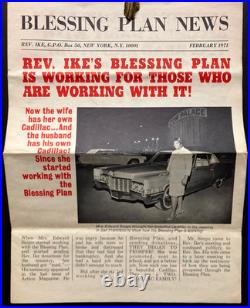 Vtg Lot African American Prosperity Evangelist Rev. Ike1970s Action! + Ephemera