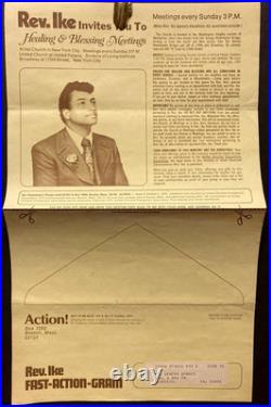 Vtg Lot African American Prosperity Evangelist Rev. Ike1970s Action! + Ephemera