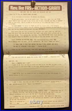 Vtg Lot African American Prosperity Evangelist Rev. Ike1970s Action! + Ephemera