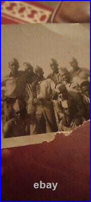 Vtg Photo WWII Handsome Young African American Men Soldier sunglasses grade A+