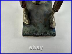 Vtg VIRGINIA BLEND Promotional Black Americana Figure, Bronze Style Finish Com