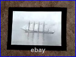 W. A. Scott albumin photo McCormick album 4 mast schooner withauxiliary steam engine