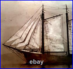 W. A. Scott albumin photo McCormick album 4 mast schooner withauxiliary steam engine