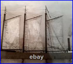 W. A. Scott albumin photo McCormick album 4 mast schooner withauxiliary steam engine