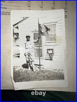 WW2 Yard Photo African American Ernest Morris 1943 Officer Candidate School