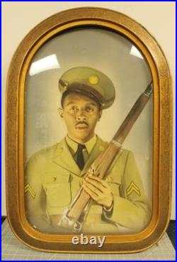 WWII Cpl. Leroy Spencer Black Americana Photo 16X10 Photo Taken in Chicago TOP