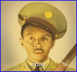 WWII Cpl. Leroy Spencer Black Americana Photo 16X10 Photo Taken in Chicago TOP