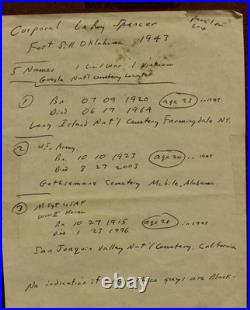 WWII Cpl. Leroy Spencer Black Americana Photo 16X10 Photo Taken in Chicago TOP