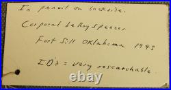 WWII Cpl. Leroy Spencer Black Americana Photo 16X10 Photo Taken in Chicago TOP