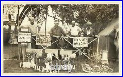 Washington DC Bonus Army White & Black Men Real Photo Postcard c1920s
