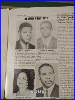 Wiley College 1966 The Wiley Reporter from Marshall Texas