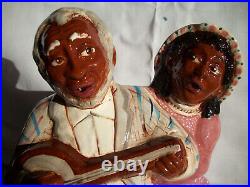 Wisecarver Banjo Couple Cookie Jar A Black Americana Jar Rick Wisecarver Le