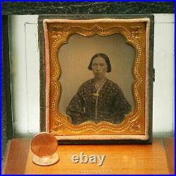 Woman Plate Daguerreotype Ambro Tintype Sixth Plate Thermoplastic Union Case