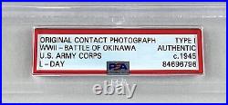 World War II Battle Of Okinawa TYPE I AUTHENTIC Original Contact Photo 1945