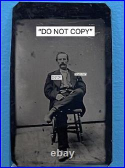 Wyatt Earp, Tombstone Tintype Photo. The Real Deal! Legendary Middle Age Wyatt