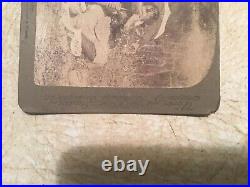 X RARE 1800's AFRICAN AMERICAN Man & woman STEREO CARD