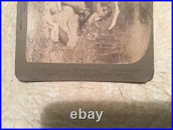 X RARE 1800's AFRICAN AMERICAN Man & woman STEREO CARD