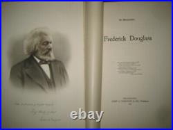 X RARE In Memoriam FREDERICK DOUGLASS SLAVE ANTIQUE BOOK BLACK AMERICANA