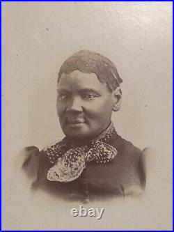 XX RARE 1800'S AFRICAN AMERICAN BEAUTIFUL LADY Cabinet Card PHOTO Pennsylvania