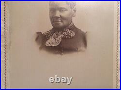 XX RARE 1800'S AFRICAN AMERICAN BEAUTIFUL LADY Cabinet Card PHOTO Pennsylvania