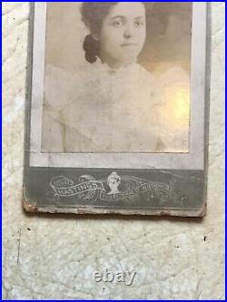 XXX RARE 1800'S AFRICAN AMERICAN BEAUTIFUL LADY Cabinet Card PHOTO