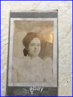 XXX RARE 1800'S AFRICAN AMERICAN BEAUTIFUL LADY Cabinet Card PHOTO