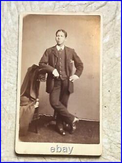 XXX RARE 1800'S AFRICAN AMERICAN Handsome MAN Cabinet Card PHOTO Pittsburgh