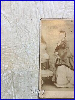 XXX RARE 1800'S AFRICAN AMERICAN LADY Cabinet Card PHOTO NAMED PINK SAYLOR