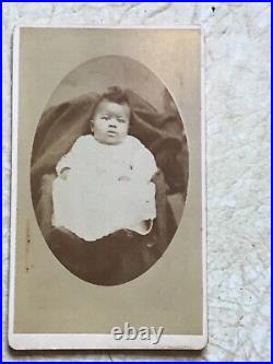 XXX RARE 1800'S AFRICAN AMERICAN PRETTY BABY Cabinet Card PHOTO