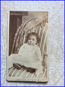 XXX RARE 1800'S AFRICAN AMERICAN PRETTY BABY Cabinet Card PHOTO