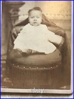 XXX RARE 1800'S AFRICAN AMERICAN PRETTY BABY Cabinet Card PHOTO OHIO