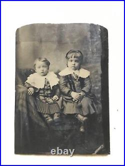 XXX RARE EARLY 1800's Tintype AFRICAN AMERICAN KIDS Beautiful PHOTO Pittsburgh