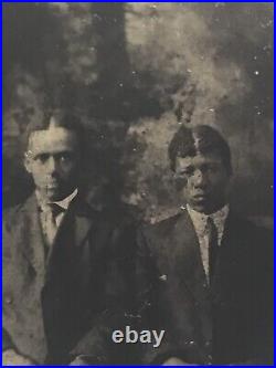 XXX RARE LATE 1800's Tintype AFRICAN AMERICAN MEN HANDSOME WELL DRESSED photo