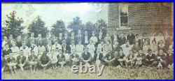 YARD LONG PhotoIntegrated Rural School Photograph with Hair Broadsides on verso