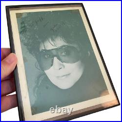Yoko Ono Signed Photograph 5 x 7 NYC 1986 Amazing 80's Look Unique Rare Vintage