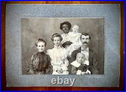 Young African American Nanny & ID'd Wright Family, Cochran, Georgia 1900s