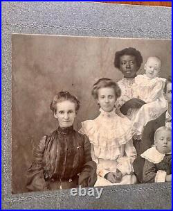 Young African American Nanny & ID'd Wright Family, Cochran, Georgia 1900s
