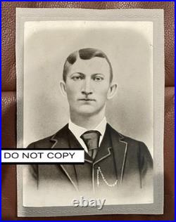 Young Jesse James Antique Cabinet Card Photo. 1870's Albumen Image