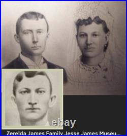 Young Jesse James Antique Cabinet Card Photo. 1870's Albumen Image