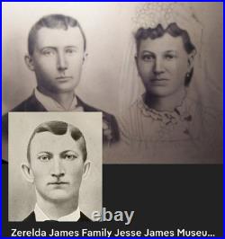 Young Jesse James Antique Cabinet Card Photo. 1870's Albumen Image