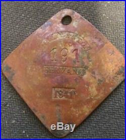 $-sale 1841 Charleston Servant Hire Badge ID #191-reasonable Offers Accepted